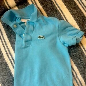 Lacoste size 5 blue polo